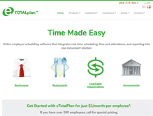 Tablet Screenshot of etotalplan.com
